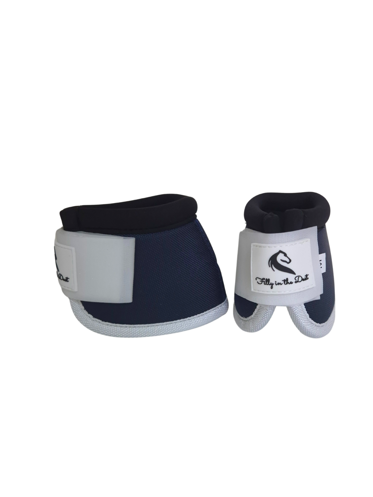 Navy & White Bell Boots