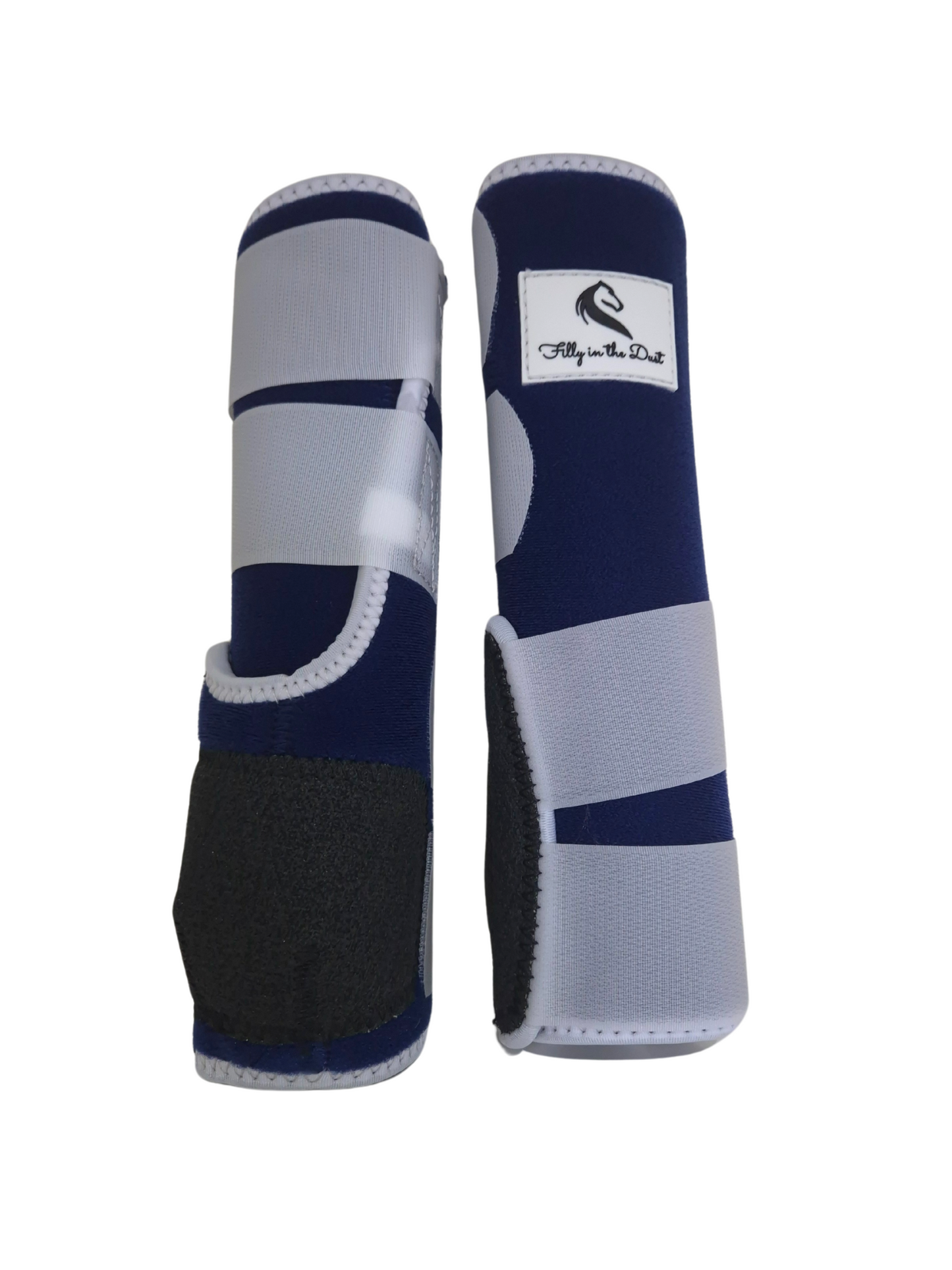 Navy & White Front Boots (Splint Guard)