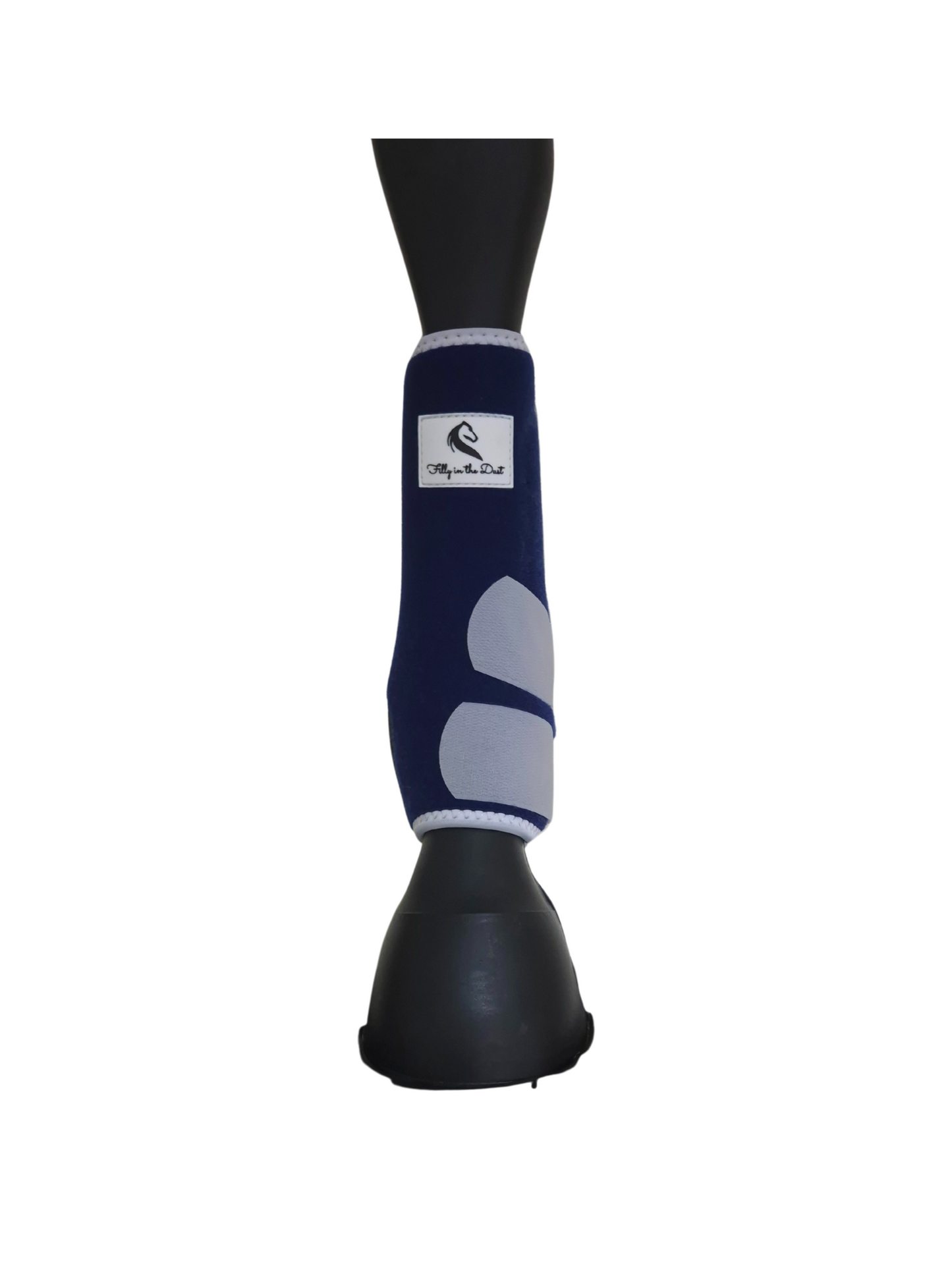 Navy & White Front Boots (Splint Guard)