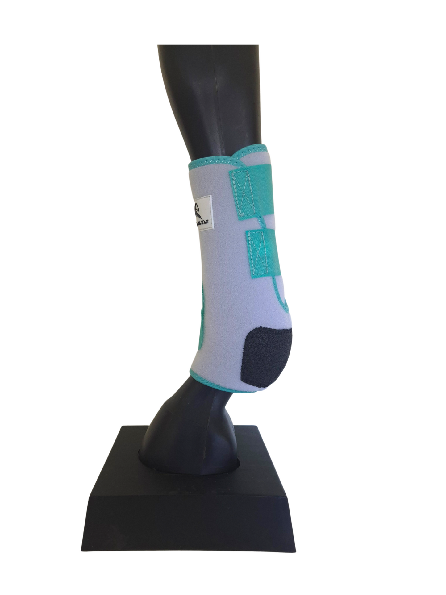 White & Peppermint Back Boots (Splint Guard)