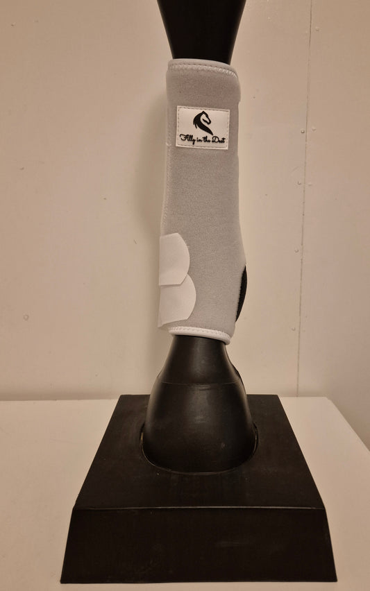 White Tendon Boots - Back