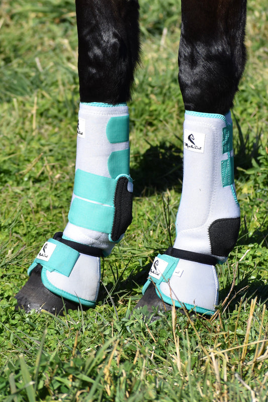 White & Peppermint Bell Boots
