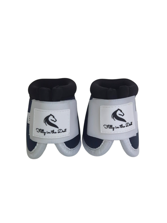 SECONDS - Navy & White Bell Boots