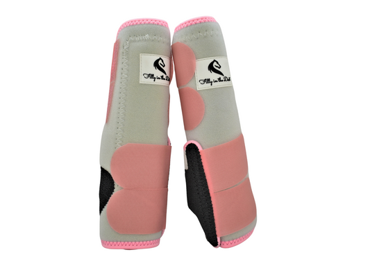 White & Pink Back Boots (ORIGINAL STYLE)